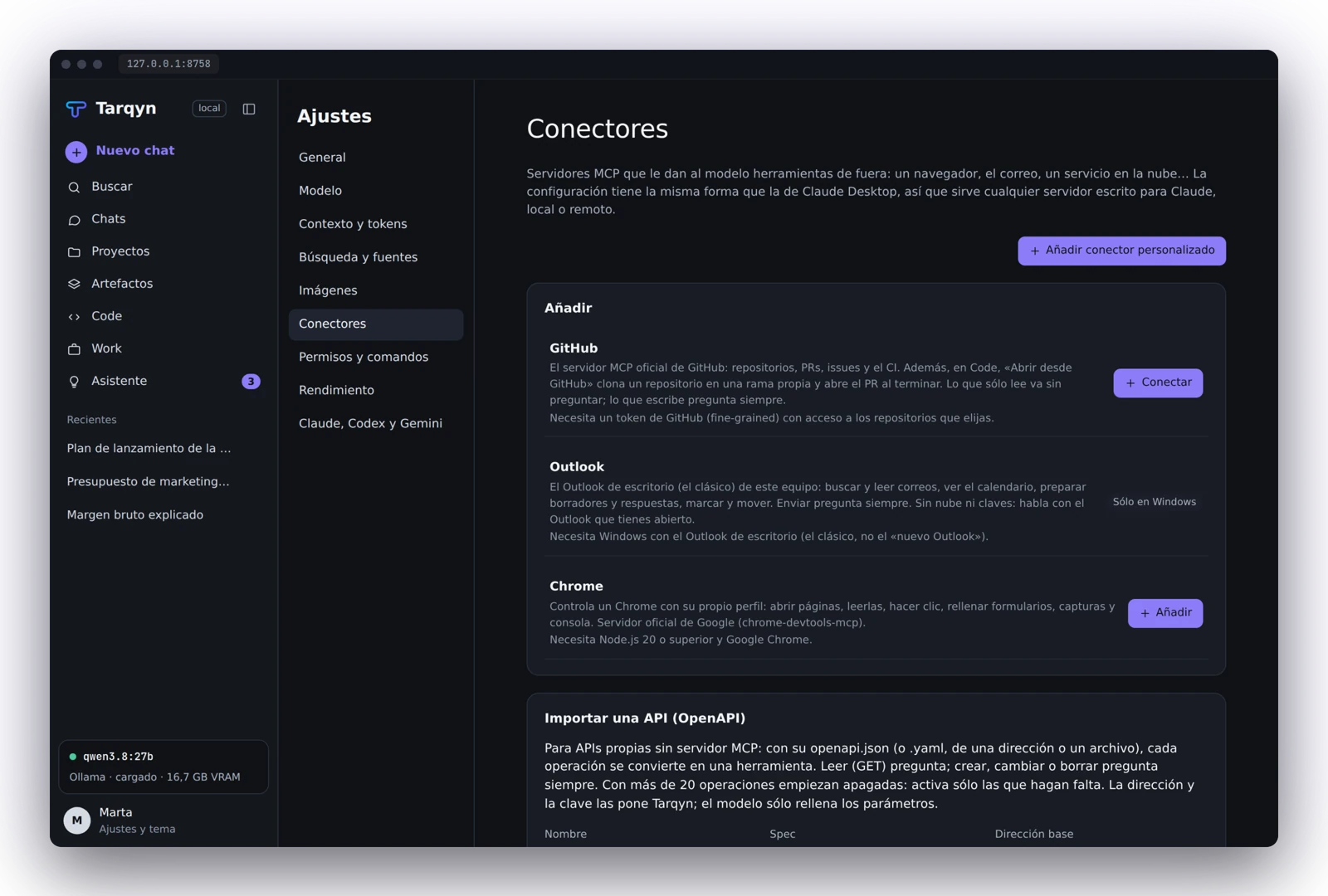 Conectores de Tarqyn para desarrollar soluciones conectadas